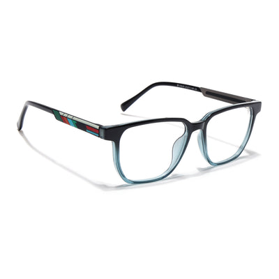 Shift | Voyage Black & Green Wayfarer  Eyeglasses for Men & Women (176101FMG9248)