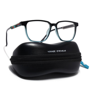 Shift | Voyage Black & Green Wayfarer  Eyeglasses for Men & Women (176101FMG9248)