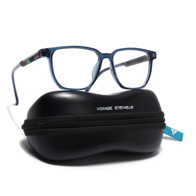 Shift | Voyage Blue Wayfarer  Eyeglasses for Men & Women (176101FMG9249)