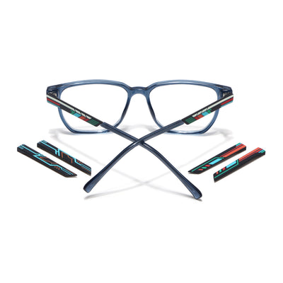 Shift | Voyage Blue Wayfarer  Eyeglasses for Men & Women (176101FMG9249)