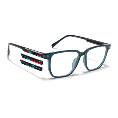 Shift | Voyage See Green Wayfarer  Eyeglasses for Men & Women (176101FMG9250)