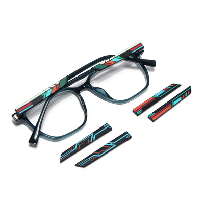 Shift | Voyage See Green Wayfarer  Eyeglasses for Men & Women (176101FMG9250)