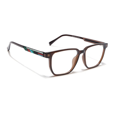 Shift | Voyage Brown Wayfarer  Eyeglasses for Men & Women (176101FMG9251)