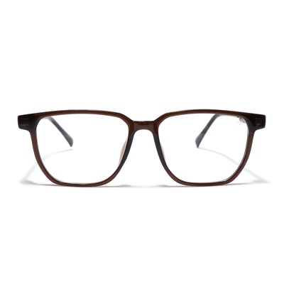 Shift | Voyage Brown Wayfarer  Eyeglasses for Men & Women (176101FMG9251)