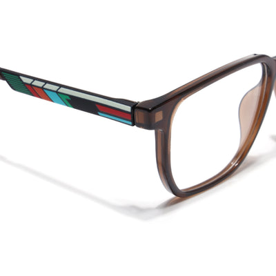 Shift | Voyage Brown Wayfarer  Eyeglasses for Men & Women (176101FMG9251)