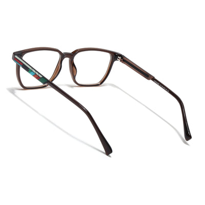 Shift | Voyage Brown Wayfarer  Eyeglasses for Men & Women (176101FMG9251)