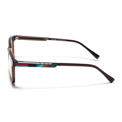 Shift | Voyage Brown Wayfarer  Eyeglasses for Men & Women (176101FMG9251)