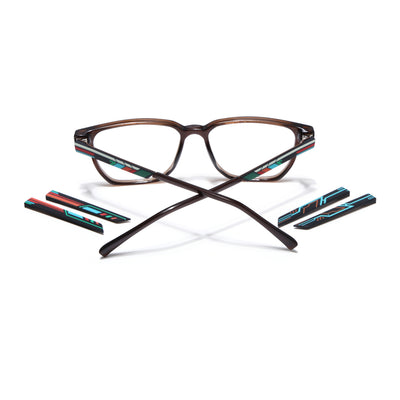 Shift | Voyage Brown Wayfarer  Eyeglasses for Men & Women (176101FMG9251)