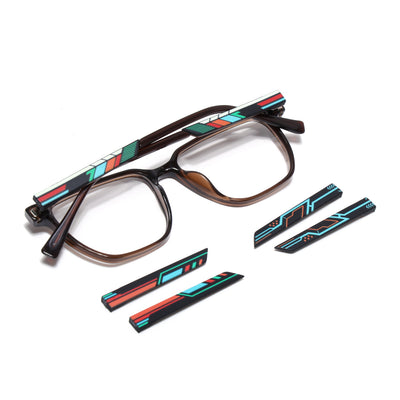 Shift | Voyage Brown Wayfarer  Eyeglasses for Men & Women (176101FMG9251)