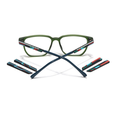 Shift | Voyage Green Wayfarer  Eyeglasses for Men & Women (176101FMG9252)