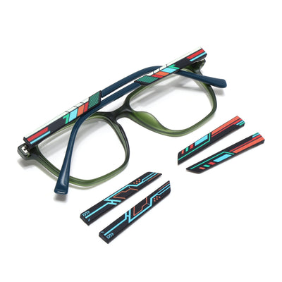 Shift | Voyage Green Wayfarer  Eyeglasses for Men & Women (176101FMG9252)