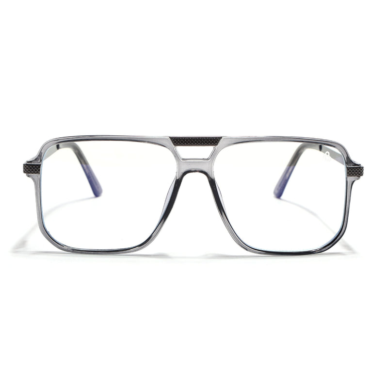 EyeJack Titex Shine Grey Wayfarer Eyeglasses for Men & Women (18901CL253-C5)