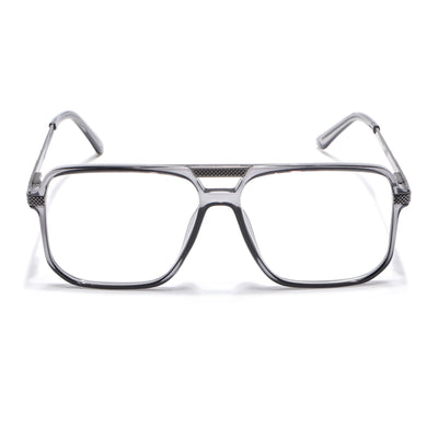 EyeJack Titex Shine Grey Wayfarer Eyeglasses for Men & Women (18901CL253-C5)