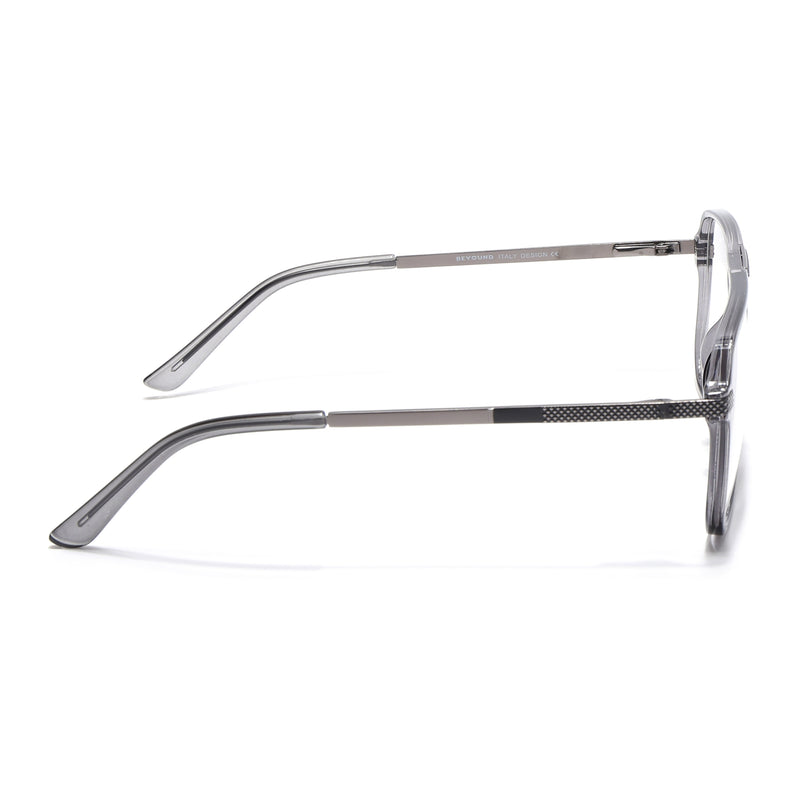 EyeJack Titex Shine Grey Wayfarer Eyeglasses for Men & Women (18901CL253-C5)