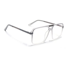 EyeJack Titex Matt Grey Wayfarer Eyeglasses for Men & Women (18901CL254-C6)