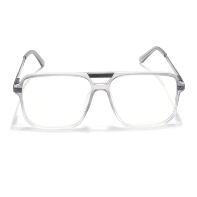 EyeJack Titex Matt Grey Wayfarer Eyeglasses for Men & Women (18901CL254-C6)
