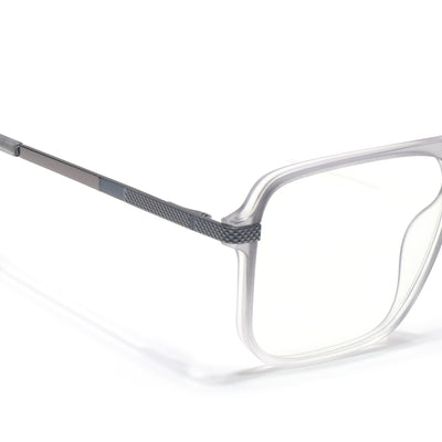 EyeJack Titex Matt Grey Wayfarer Eyeglasses for Men & Women (18901CL254-C6)