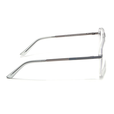 EyeJack Titex Matt Grey Wayfarer Eyeglasses for Men & Women (18901CL254-C6)