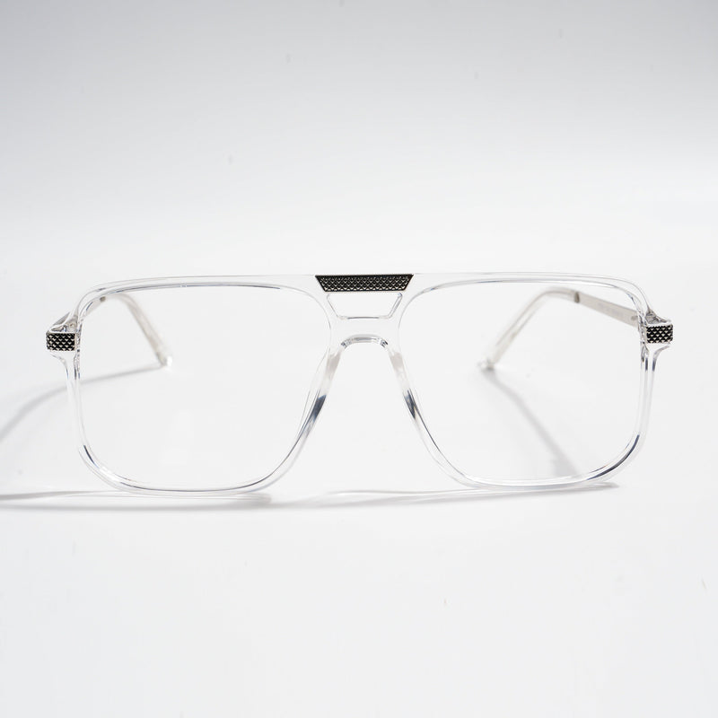 EyeJack Titex Transparent Wayfarer Eyeglasses for Men & Women (18901CL255-C7)