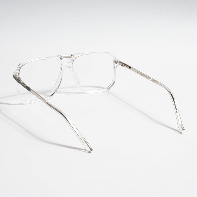 EyeJack Titex Transparent Wayfarer Eyeglasses for Men & Women (18901CL255-C7)