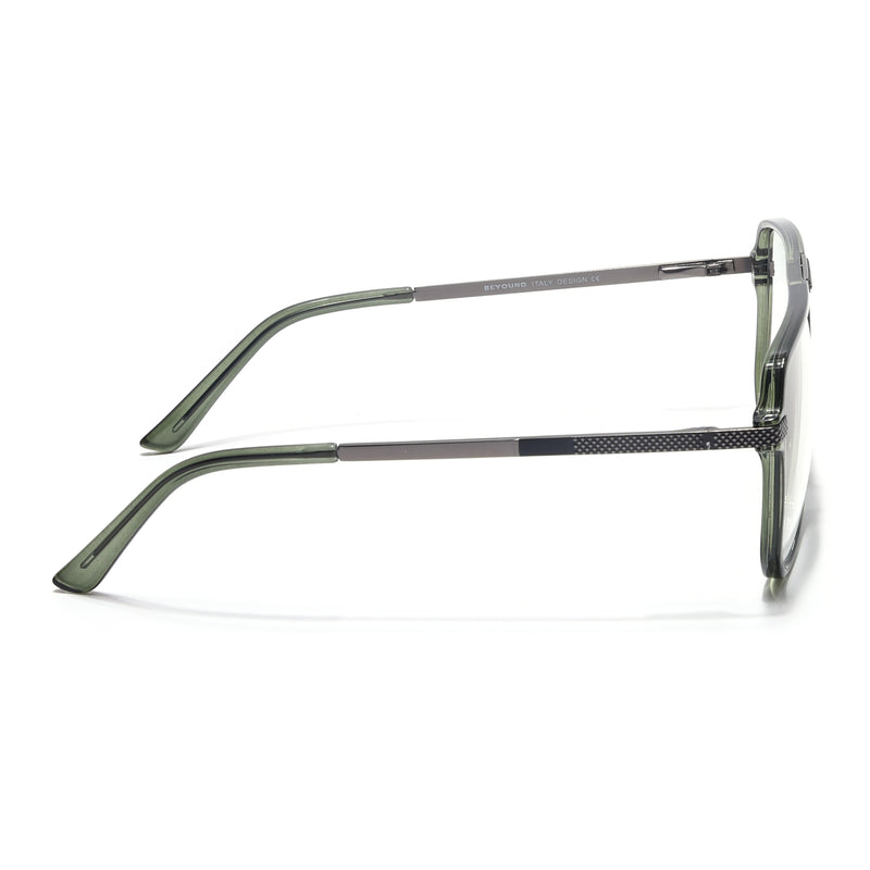 EyeJack Titex Green Wayfarer Eyeglasses for Men & Women (18901CL257-C9)