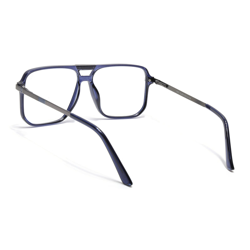EyeJack Titex Blue Wayfarer Eyeglasses for Men & Women (18901CL258-C10)