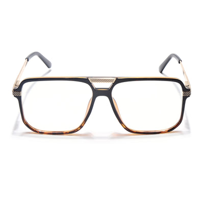 EyeJack Titex Demi Brown Wayfarer Eyeglasses for Men & Women (18901CL259-C11)