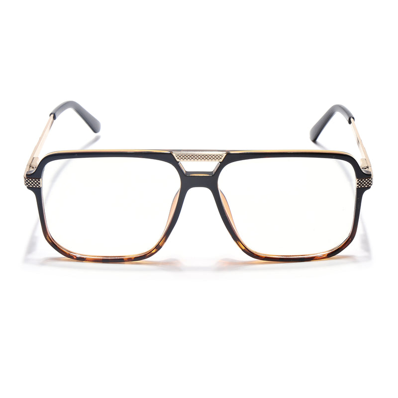 EyeJack Titex Demi Brown Wayfarer Eyeglasses for Men & Women (18901CL259-C11)