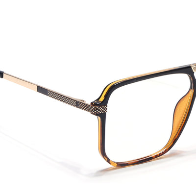 EyeJack Titex Demi Brown Wayfarer Eyeglasses for Men & Women (18901CL259-C11)