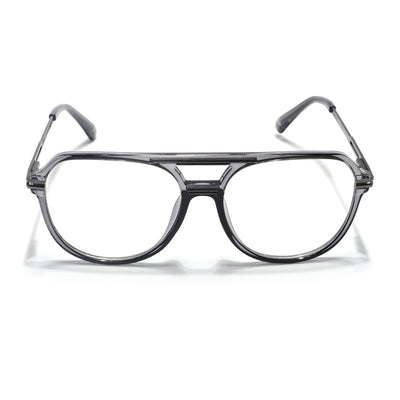EyeJack Titex Shine Grey Wayfarer Eyeglasses for Men & Women (18902CL264-C5)
