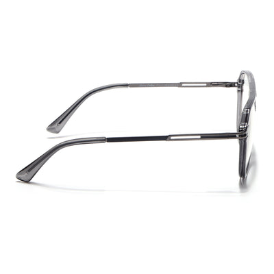 EyeJack Titex Shine Grey Wayfarer Eyeglasses for Men & Women (18902CL264-C5)