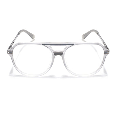EyeJack Titex Matt Grey Wayfarer Eyeglasses for Men & Women (18902CL265-C6)