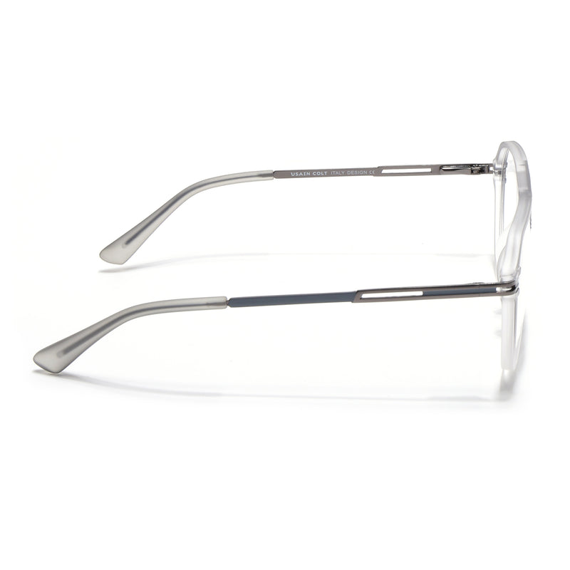 EyeJack Titex Matt Grey Wayfarer Eyeglasses for Men & Women (18902CL265-C6)