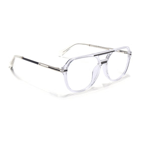 EyeJack Titex Transparent Wayfarer Eyeglasses for Men & Women (18902CL266-C7)