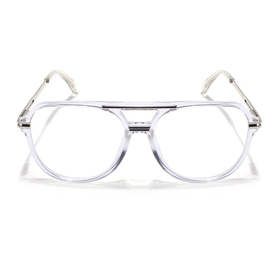 EyeJack Titex Transparent Wayfarer Eyeglasses for Men & Women (18902CL266-C7)
