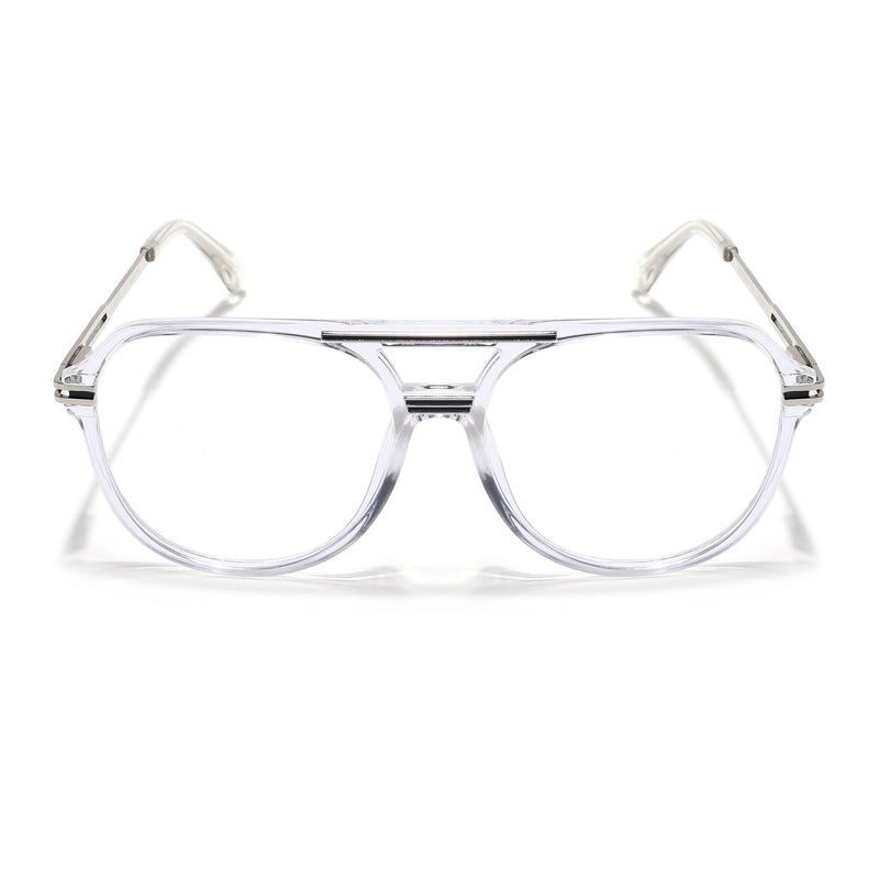 EyeJack Titex Transparent Wayfarer Eyeglasses for Men & Women (18902CL266-C7)