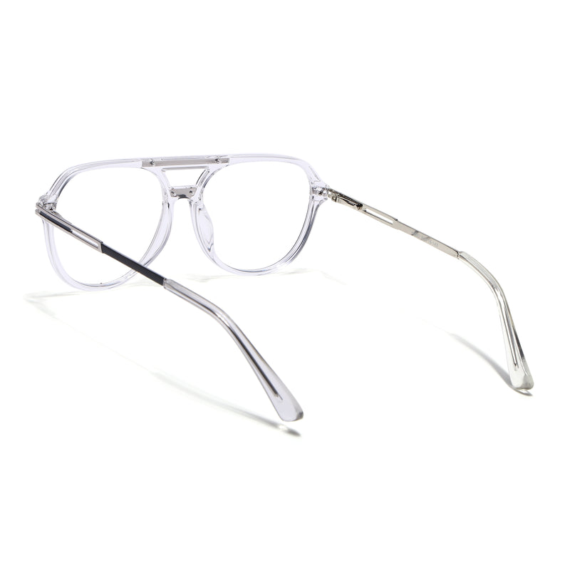 EyeJack Titex Transparent Wayfarer Eyeglasses for Men & Women (18902CL266-C7)
