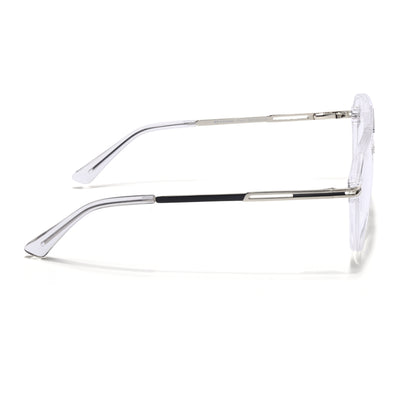 EyeJack Titex Transparent Wayfarer Eyeglasses for Men & Women (18902CL266-C7)