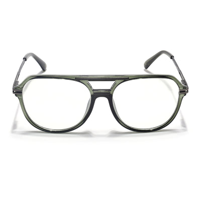 EyeJack Titex Green Wayfarer Eyeglasses for Men & Women (18902CL267-C8)