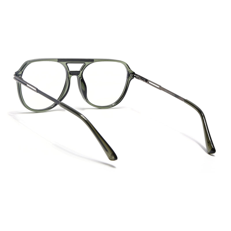 EyeJack Titex Green Wayfarer Eyeglasses for Men & Women (18902CL267-C8)