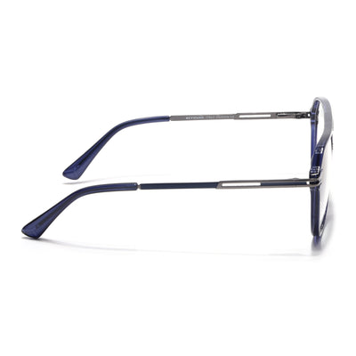 EyeJack Titex Blue Wayfarer Eyeglasses for Men & Women (18902CL268-C9)
