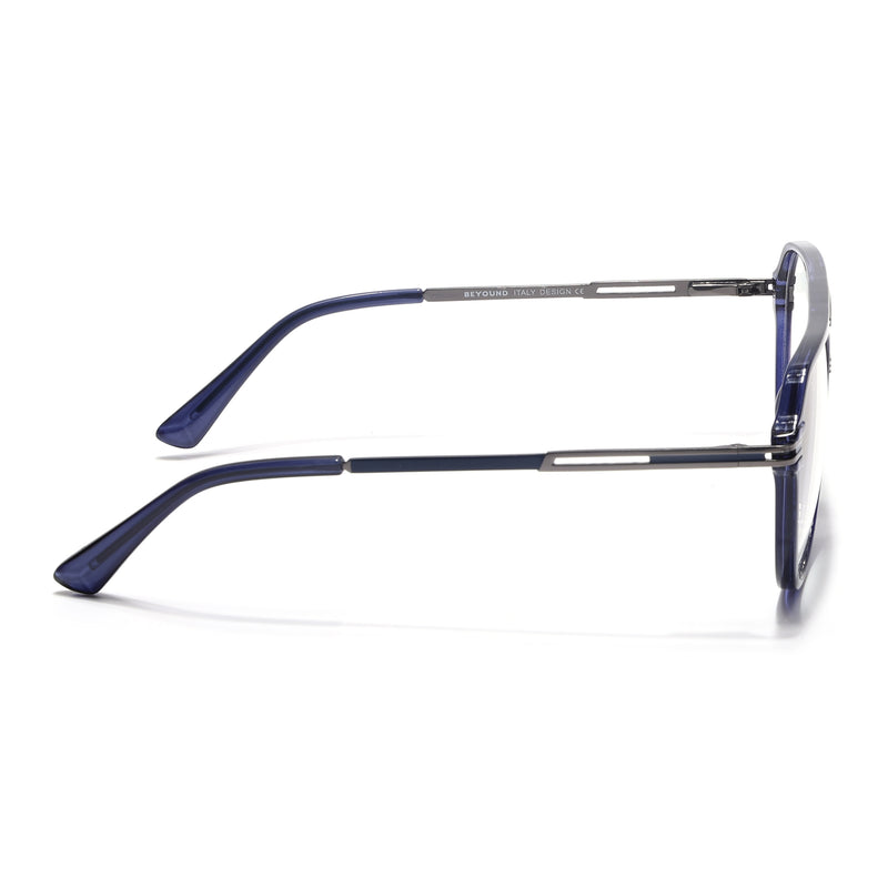 EyeJack Titex Blue Wayfarer Eyeglasses for Men & Women (18902CL268-C9)