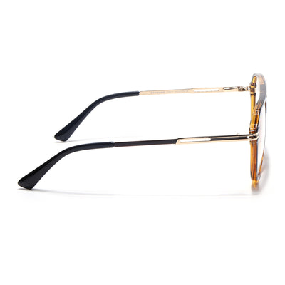 EyeJack Titex Demi Brown Wayfarer Eyeglasses for Men & Women (18902CL269-C10)