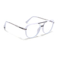 EyeJack Titex White Wayfarer Eyeglasses for Men & Women (18902CL347-C11)