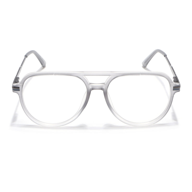 EyeJack Titex Matt Grey Wayfarer Eyeglasses for Men & Women (18903CL353-C6)
