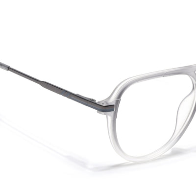 EyeJack Titex Matt Grey Wayfarer Eyeglasses for Men & Women (18903CL353-C6)