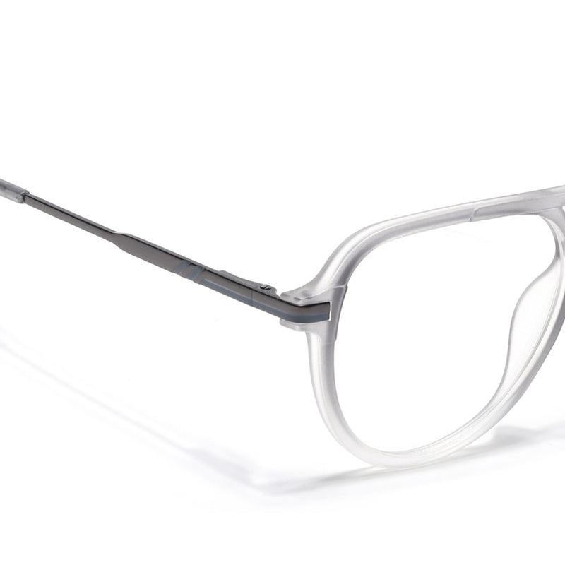 EyeJack Titex Matt Grey Wayfarer Eyeglasses for Men & Women (18903CL353-C6)