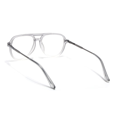 EyeJack Titex Matt Grey Wayfarer Eyeglasses for Men & Women (18903CL353-C6)