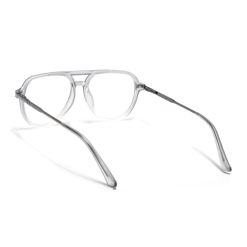EyeJack Titex Matt Grey Wayfarer Eyeglasses for Men & Women (18903CL353-C6)