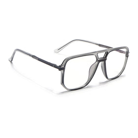EyeJack Titex Shine Grey Wayfarer Eyeglasses for Men & Women (18904CL274-C5)